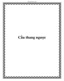 Cầu thang ngược