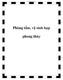 Phòng tắm, vệ sinh hợp phong thủy