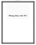 Phong thủy nhà WC