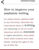 How to improve your academic writing