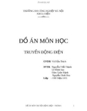 Đồ án môn học truyền động điện