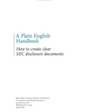 A Plain English Handbook How to create clear SEC disclosure documents