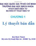 Bài giảng Chương 1: Lý thuyết bán dẫn - Bùi Minh Thành