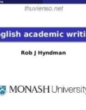 English academic writing by Rob J Hyndman