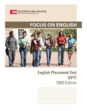 Focus on English English Placement Test (EPT) 2009 Edition