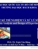 Bài giảng Thiết kế thí nghiệm và xử lý số liệu (Data Analysis and Design of Experiment): Bài 2 - PGS. TS. Trịnh Văn Dũng