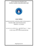 Giáo trình Quản trị chất lượng dịch vụ (Nghề: Quản trị bán hàng - Cao đẳng) - Trường Cao đẳng Cộng đồng Đồng Tháp