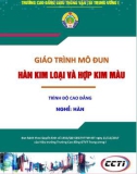 Giáo trình Hàn kim loại và hợp kim màu (Nghề Hàn - Trình độ cao đẳng): Phần 1 – CĐ GTVT Trung ương I