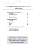 Standards for Reading, Writing, and Communication