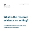 What is the research evidence on writing? Education Standards Research Team, Department for Education