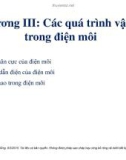 Bài giảng môn Vật liệu điện: Chương 3 - TS. Nguyễn Văn Dũng