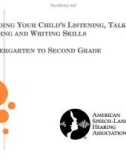 BUILDING YOUR CHILD'S LISTENING, TALKING, READING AND WRITING SKILLS