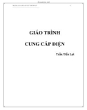 Giáo trình Cung cấp điện - Trần Tiến Lợi