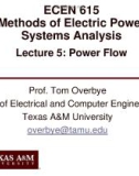 Lecture Methods of Electric power systems analysis - Lesson 5: Power flow