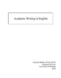 Sách Academic Writing in English