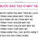 Các bước đào tạo ơ máy tiện NC