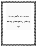 Những điều nên tránh trong phong thủy phòng ngủ