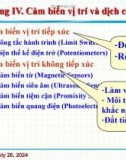 Bài giảng Cảm biến công nghiệp - Chương 4