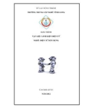 Giáo trình Vật liệu linh kiện điện tử - Điện tử dân dụng - KS.Nguyễn Hồng Thắm