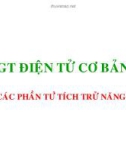 Bài giảng Điện tử cơ bản - Chương 10: Các phần tử tích trữ năng lượng