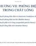 Bài giảng môn Vật liệu điện: Chương 7 - TS. Nguyễn Văn Dũng