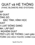 Bài giảng Bơm quạt máy nén (Pumps - Fans - Compressors): Bài 4 - ThS. Nguyễn Hùng Tâm