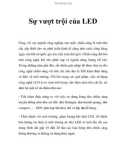 Sự vượt trội của LED