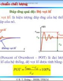 Bài giảng lý thuyết điều khiển tự động - Đánh giá chất lượng hệ thống điều khiển part 2