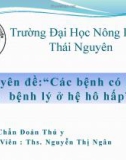 Chuyên đề các bệnh có biểu hiện bệnh lý ở hệ hô hấp