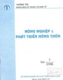 Tạp chí Nông nghiệp & Phát triển Nông thôn - Số 7/1998