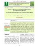 Influence of different levels of fertility and plant geometry on growth and yield of Bt cotton