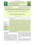 Effect of different sources of nutrient and NPK levels on growth, yield attributes and productivity of wheat (Triticum aestivum) in a vertisol