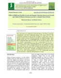 Effect of different fertility levels and organic nutrient sources on growth and yield of wheat (Triticum aestivum L. Emend. Fiori & Paol)