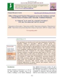 Effect of integrated nutrient management on growth attributes and soil nutrient status of tomato under naturally ventilated polyhouse