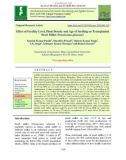 Effect of fertility level, plant density and age of seedling on transplanted pearl millet (Pennisetum glaucum)