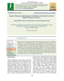 Impact of organic and inorganic amendments on yield and growth of wheat (Triticum aestivum L.)