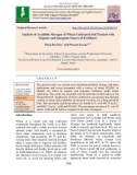 Analysis of available nitrogen of wheat cultivated soil treated with organic and inorganic source of fertilizers