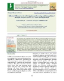 Effect of different levels of fertigation on flowering and storage life of marigold (Tagetes erecta L.) CV. Pusa Narangi Gainda