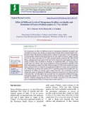 Effect of different levels of nitrogenous fertilizer on quality and economics of guava (Psidium guajava L.) Var. Sardar