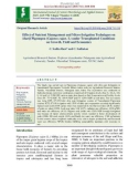 Effect of nutrient management and micro-irrigation techniques on kharif pigeonpea (Cajanus cajan. L) under transplanted conditions on growth, yield and economics