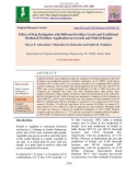 Effect of drip fertigation with different fertilizer levels and traditional method of fertilizer application on growth and yield of Brinjal