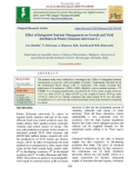 Effect of integrated nutrient management on growth and yield attributes in potato (Solanum tuberosum L.)