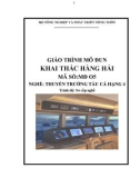 Giáo trình Khai thác hàng hải - MĐ05: Thuyền trưởng tàu cá hạng tư