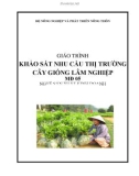 Giáo trình Khảo sát nhu cầu thị trường cây giống lâm nghiệp - MĐ05: Sản xuất kinh doanh cây giống lâm nghiệp