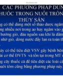 Bệnh học thủy sản : KHÁI NIỆM VỀ THUỐC TRONG NUÔI TRỒNG THỦY SẢN part 3