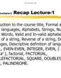 Lecture Theory of Automata: Lesson 2