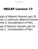 Lecture Theory of Automata: Lesson 14