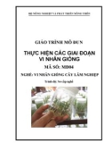 Giáo trình Thực hiện các giai đoạn vi nhân giống - MĐ04: Vi nhân giống cây lâm nghiệp