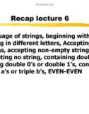 Lecture Theory of Automata: Lesson 7