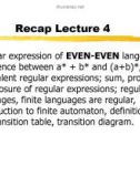 Lecture Theory of Automata: Lesson 5